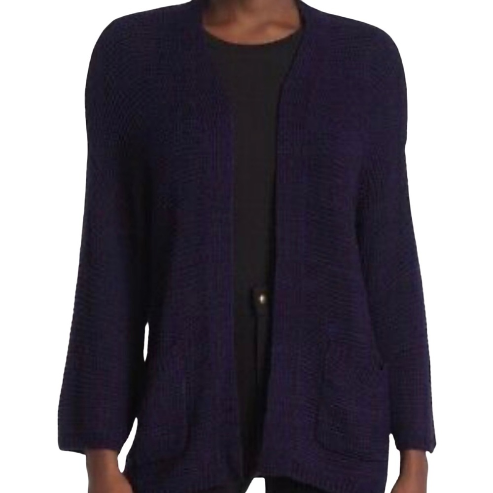 NWT CENY Navy Cardigan with Pockets, Sz M